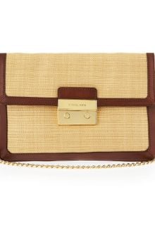 Michael by Michael Kors Sloan Straw Clutch  - Lyst
