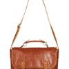 Topshop Retro Faux Snake Trim Satchel in Brown (tan) - Lyst
