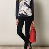 3.1 Phillip Lim The Breakup Print Sweater in Blue (navy) - Lyst
