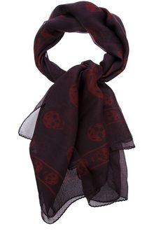 Alexander McQueen Skull Print Scarf - Lyst