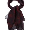 Alexander Mcqueen Skull Print Scarf in Purple - Lyst