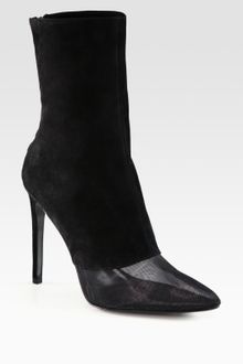 Alexander Wang Cameron Mesh and Suede Boots - Lyst