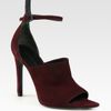 Alexander Wang Nikola Strappy Suede Pumps in Red (burgundy) - Lyst