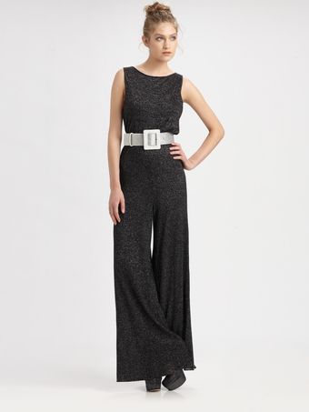 Alice + Olivia Belgium Lurex Jumpsuit - Lyst