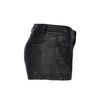 Allsaints Perry Leather Shorts in Black (jet black) - Lyst