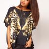 Asos Collection Asos Tshirt with Twin Leopards in Black (multi) - Lyst