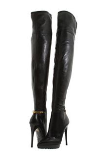 Burberry Ankle Chain Leather Boots - Lyst