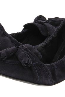 Burberry Suede Tassel Ballerinas - Lyst