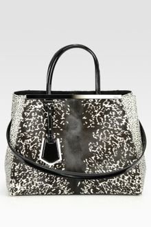 Fendi  Printed Hair Calf Bag - Lyst