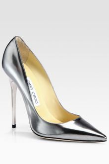 Jimmy Choo Anouk Metallic Leather Pumps - Lyst