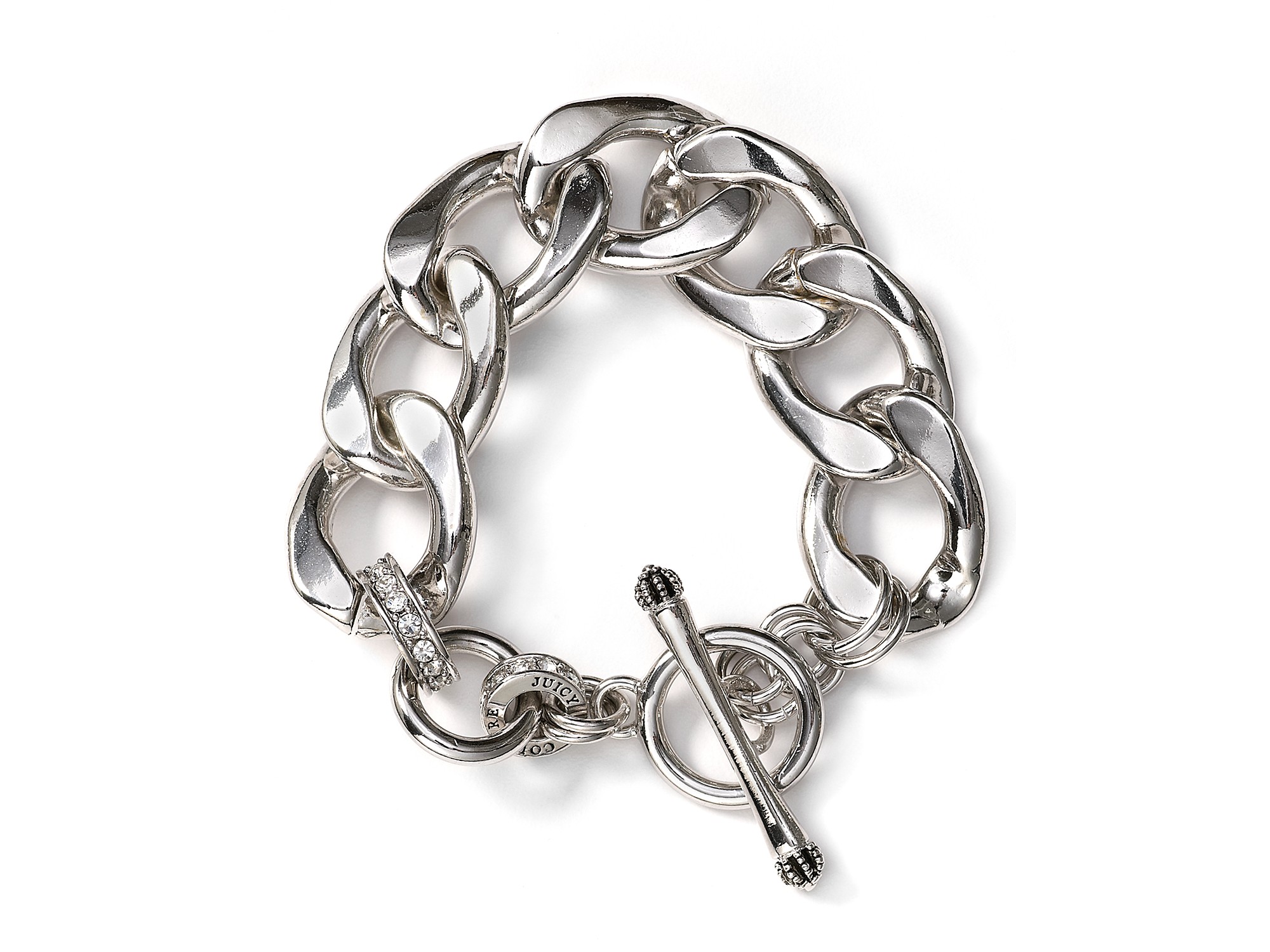 Juicy Couture Silver Chunky Link Bracelet in Silver Lyst