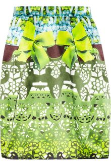 Mary Katrantzou Printed Silk Satin Tulip Skirt - Lyst