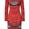 Mary Katrantzou Red and Black Typewriter Print Silk Dress in Red - Lyst