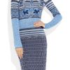 Mary Katrantzou Wool Blend Dress in Blue (sky) - Lyst