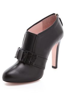 RED Valentino High Heel Booties with Bow - Lyst