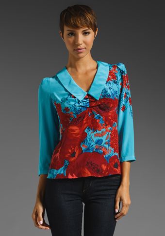 Tracy Reese Ruby Dart Blouse - Lyst