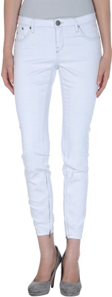Victoria Beckham Denim Pants in White - Lyst