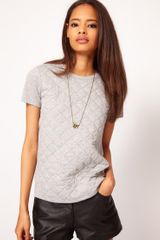 ASOS Collection Asos T-shirt With Quilted Section