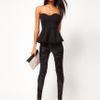 Asos Collection Asos Bandeau with Extreme Peplum in White - Lyst