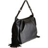 Christian Louboutin Justine Fringed Hobo in Black (red) - Lyst