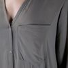 Helmut Lang Sqr Asymmetric Blouse in Gray (khaki) - Lyst