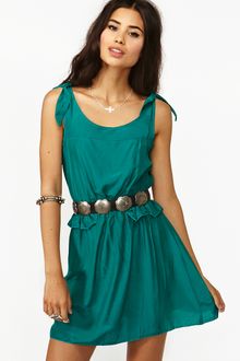 Nasty Gal Tied Peplum Dress - Lyst