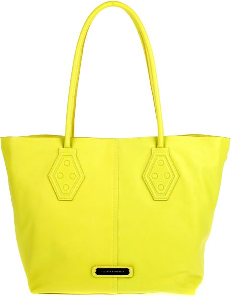 Proenza Schouler Shopper Tote in Lemon Calfskin in Yellow (lemon) - Lyst