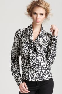 Rachel Zoe Blouse Natalie Tie Neck - Lyst