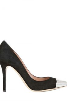 Semilla 100mm Suede and Metallic Leather Pumps - Lyst