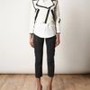 Acne Rita Leather and Shearling Jacket in Beige (black white) - Lyst