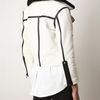 Acne Rita Leather and Shearling Jacket in Beige (black white) - Lyst