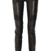 Balmain Skinny Leather Pants in Black - Lyst