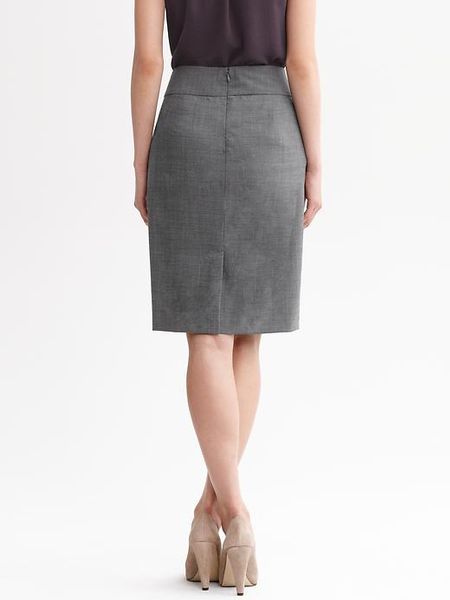 Banana Republic Charcoal Lightweight Wool Pencil Skirt In Gray Charcoal Lyst 2240