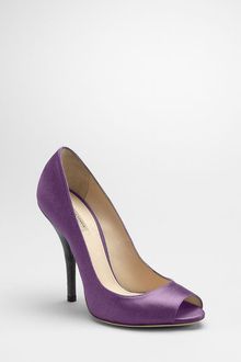 Bottega Veneta Plum Satin Shoe - Lyst