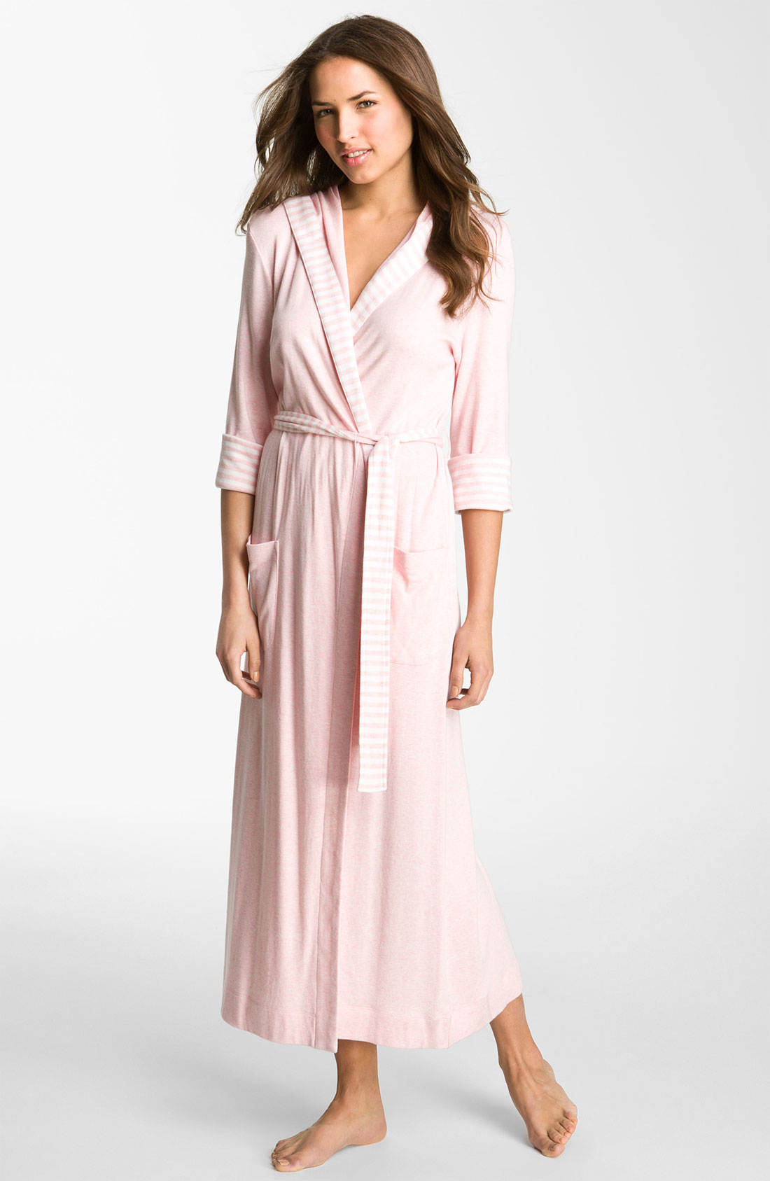 Carole Hochman Designs Gardenside Hooded Robe in Pink (pink heather) Lyst