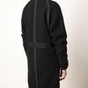 Lanvin Boiled Wool Cloth Coat in Black - Lyst