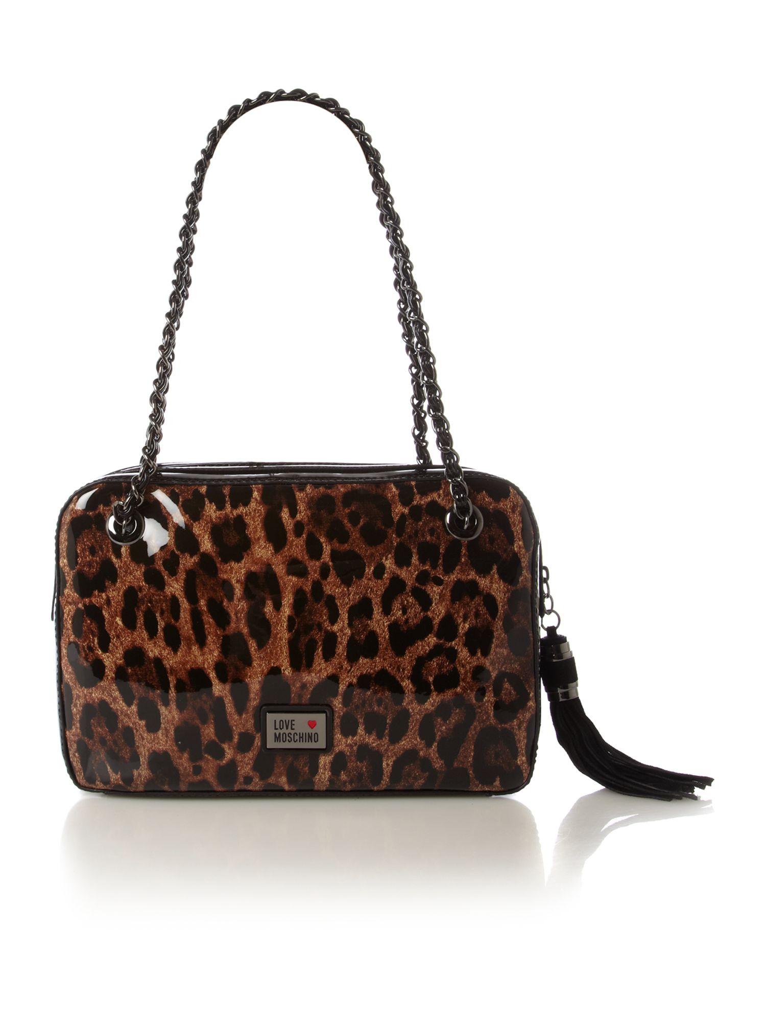 Love Moschino Leopard Print Bowling Bag in Animal (multicoloured) Lyst