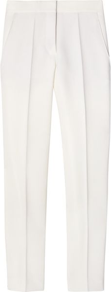 Stella Mccartney Alfred Wool Skinny Pants in White - Lyst