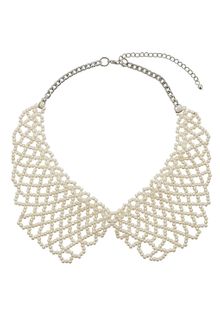 Topshop Pearl Collar - Lyst