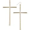 Topshop Large Cross Drops in Gold - Lyst