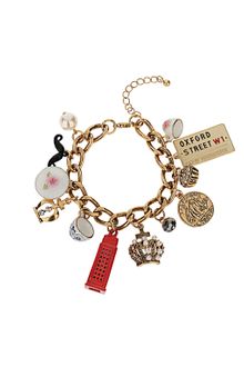 Topshop Jubilee Tea Cup Charm Bracelet - Lyst