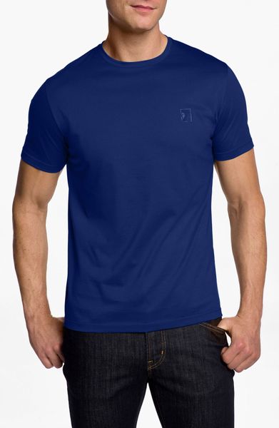 Versace Versace Crewneck Tshirt in Blue for Men - Lyst