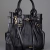 Burberry Leather Tote in Black - Lyst