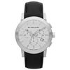 Burberry Womens Swiss Chronograph Black Leather Strap 42mm in Black - Lyst
