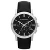 Burberry Womens Swiss Chronograph Black Leather Strap 42mm in Black - Lyst
