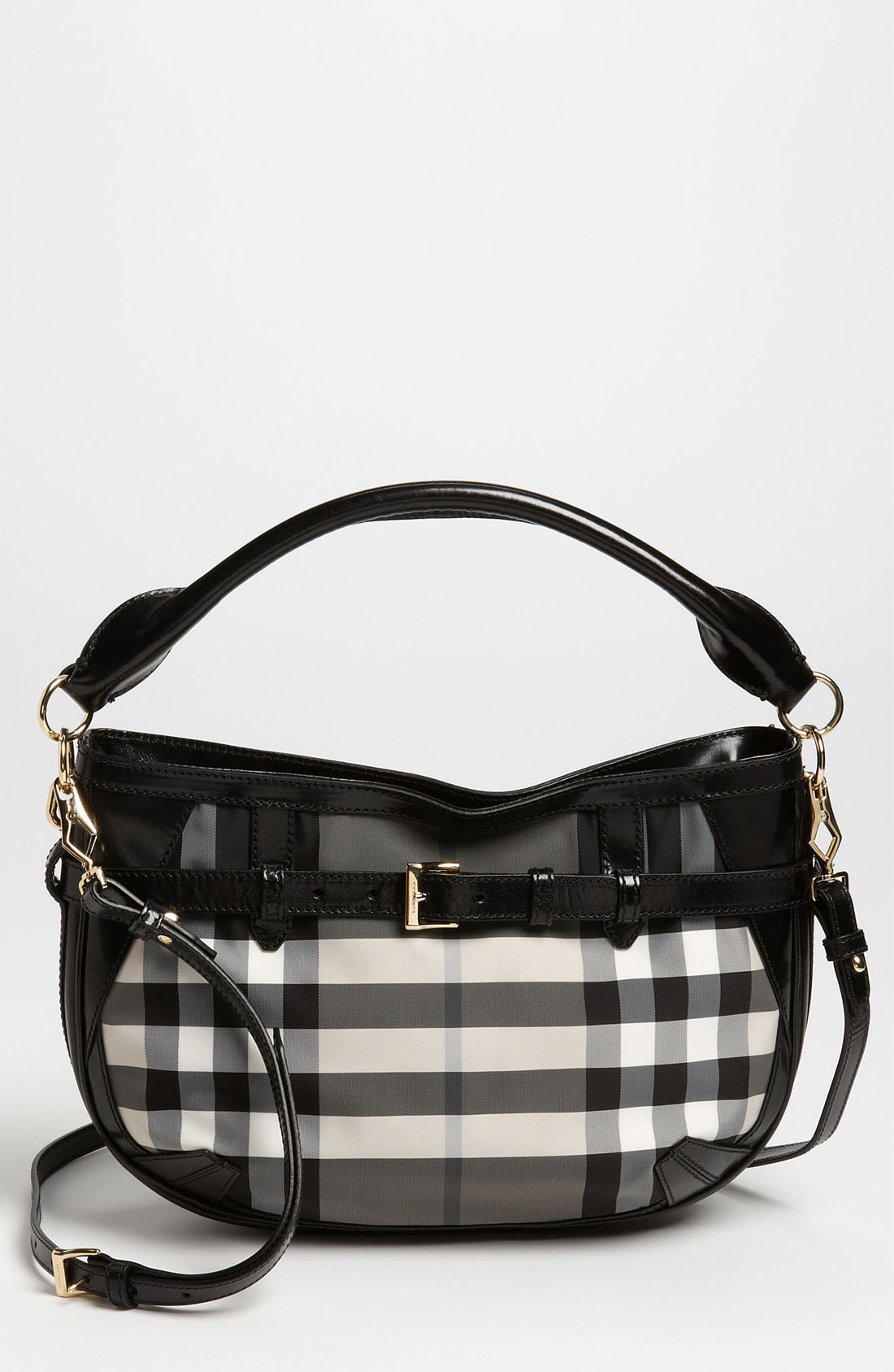 Burberry Prorsum Charcoal Check Crossbody Bag in Black (charcoal) | Lyst