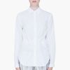 Hussein Chalayan White Pleated Front Blouse in White - Lyst