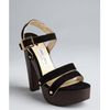Jimmy Choo Black Suede Corliss Platform Sandals in Black - Lyst