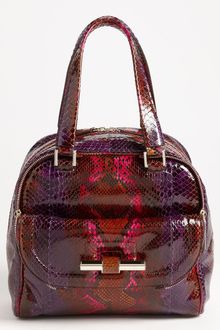 Jimmy Choo Justine Small Genuine Python Satchel - Lyst