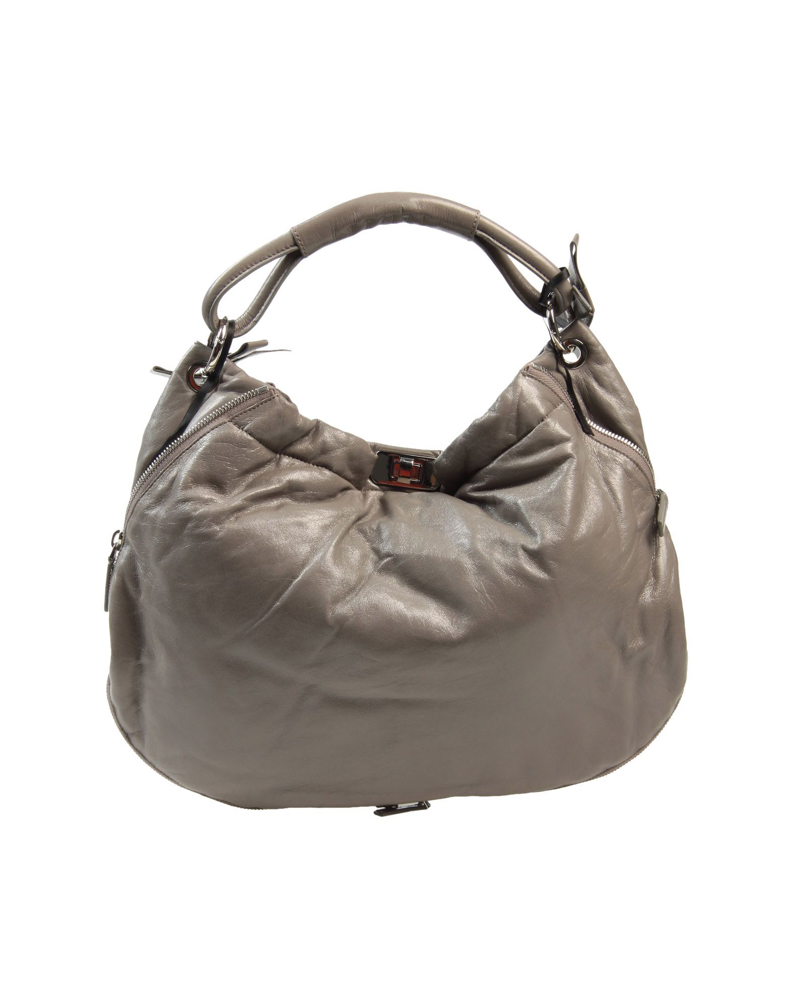 Marni Large Leather Bag in Gray (grey) | Lyst